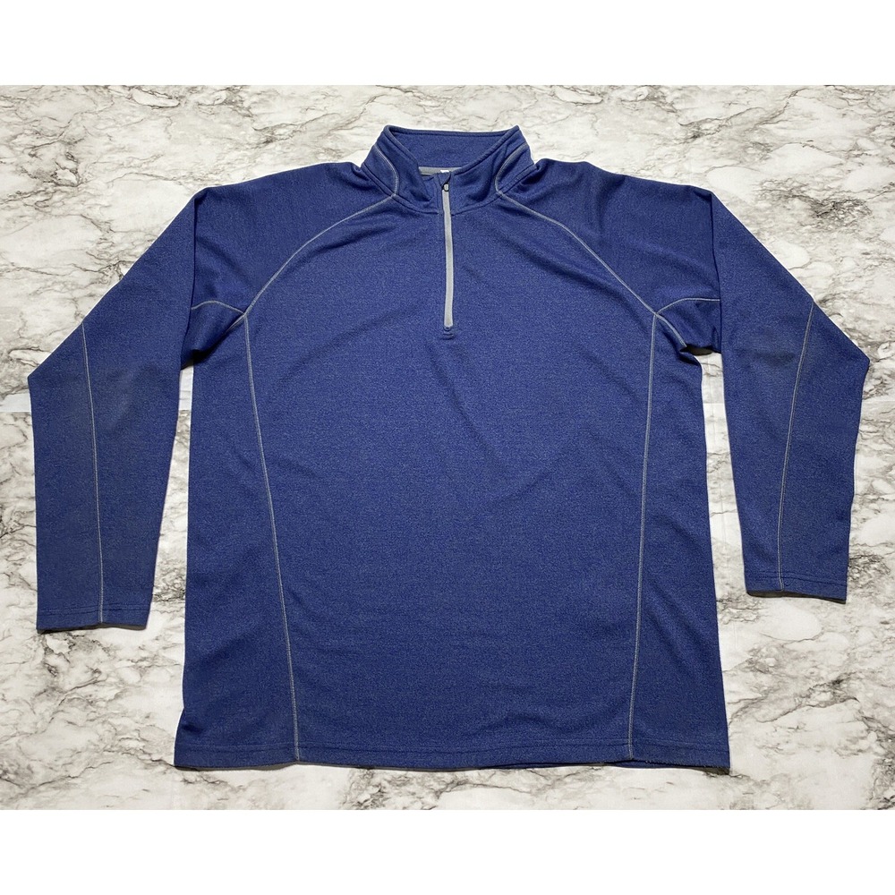 Slazenger Golf Mens Sweatshirt Size XL‎ Blue 1/4 Zip Pullover Long Sleeve